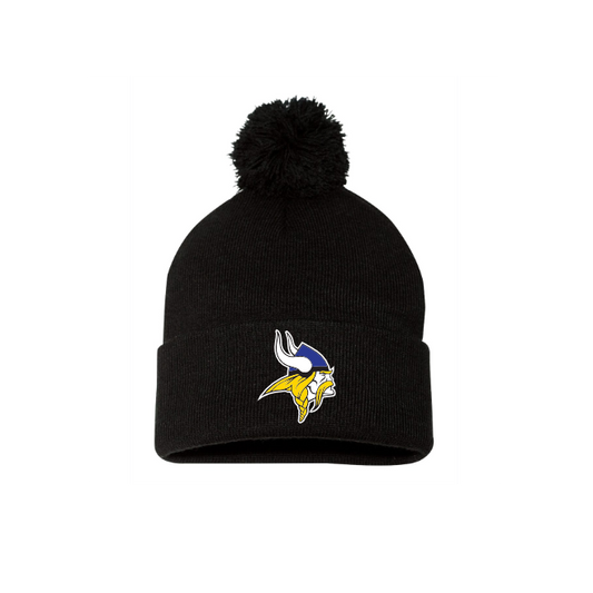 12" Pom-Pom Cuffed Beanie