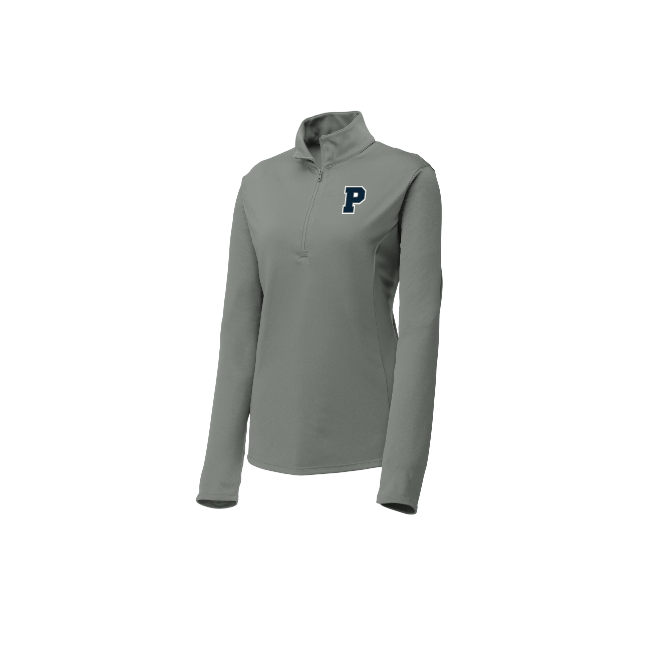 Sport-Tek® Ladies PosiCharge® Competitor™ 1/4-Zip Pullover - SMALL /  CONCRETE