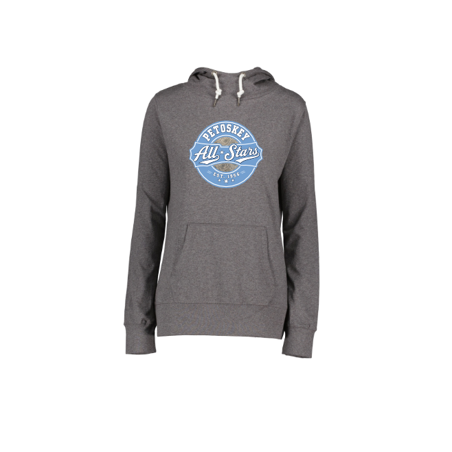 Ladies Long Sleeve Funnel Neck Hooded