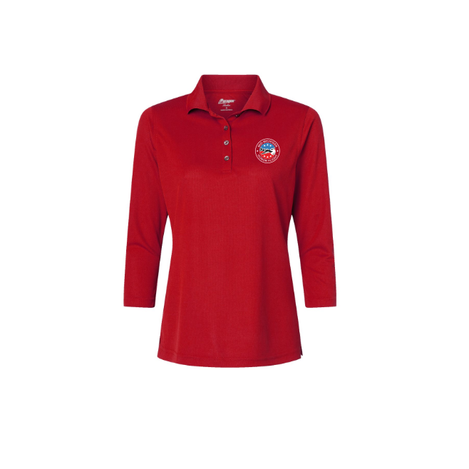 Women's Lady Palm Three-Quarter Sleeve Polo