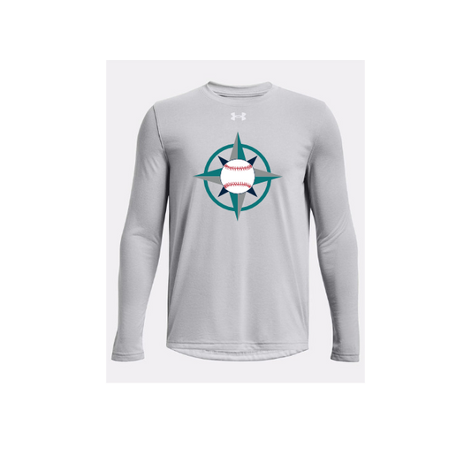 Under Armour Youth Tech Team Long-Sleeve T-Shirt Design Without Text