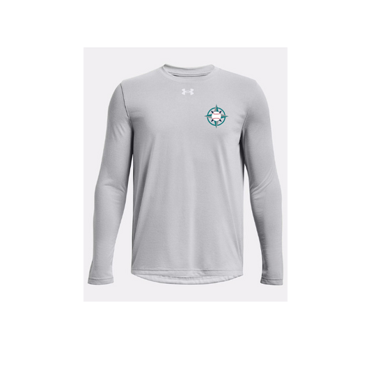 Under Armour Youth Tech Team Long-Sleeve T-Shirt Design Without Text