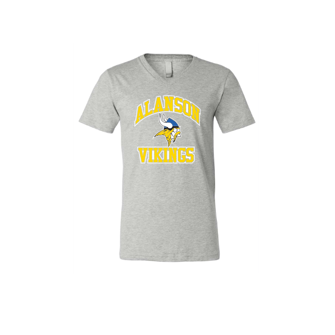 Unisex Heather CVC V-Neck Tee