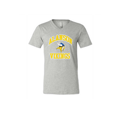 Unisex Heather CVC V-Neck Tee