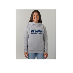 Ladies Classic Fleece Funnel Neck Pullover Hood