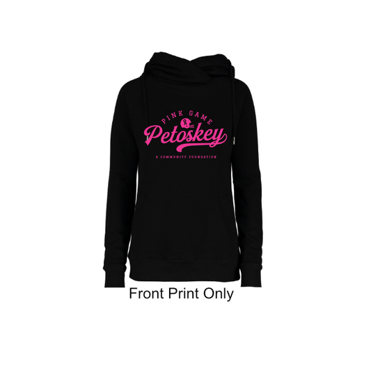 Ladies Classic Fleece Funnel Neck Pullover Hood