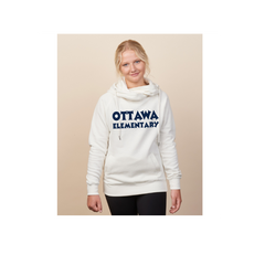 Ladies Classic Fleece Funnel Neck Pullover Hood