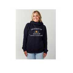 Ladies Classic Fleece Funnel Neck Pullover Hood