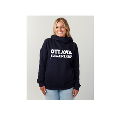 Ladies Classic Fleece Funnel Neck Pullover Hood