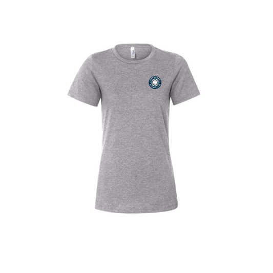 Women’s Relaxed Fit Heather CVC Tee Design With Text