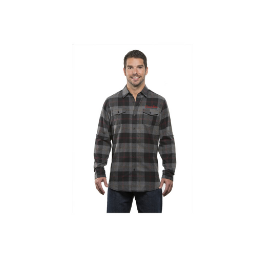 Yarn-Dyed Long Sleeve Flannel Shirt