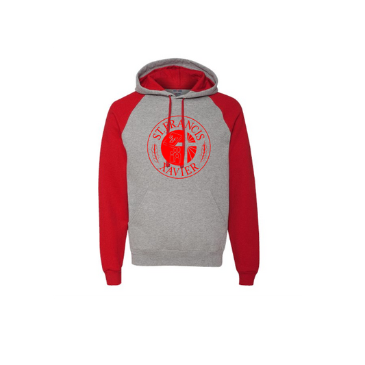 Unisex Nublend® Colorblocked Raglan Hooded Sweatshirt