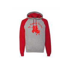 Unisex Nublend® Colorblocked Raglan Hooded Sweatshirt