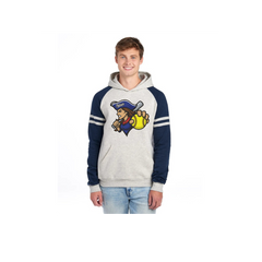 Unisex Varsity Color-Block Hooded Sweatshirt