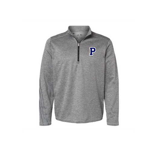 Adidas Brushed Terry Heathered Quarter-Zip Pullover