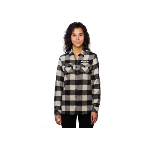 Ladies Plaid Flannel Shirt
