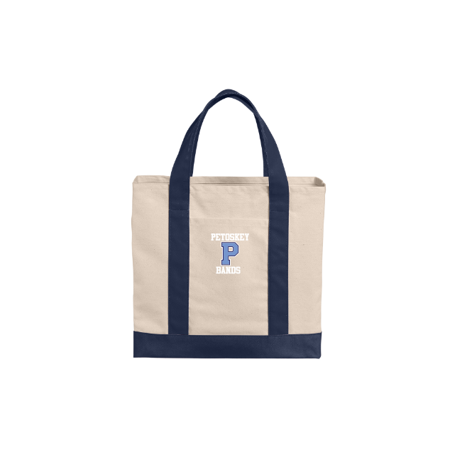 Port Authority® Cotton Canvas Two-Tone Tote