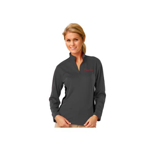 Ladies' Wicking L/S Zip Pullover