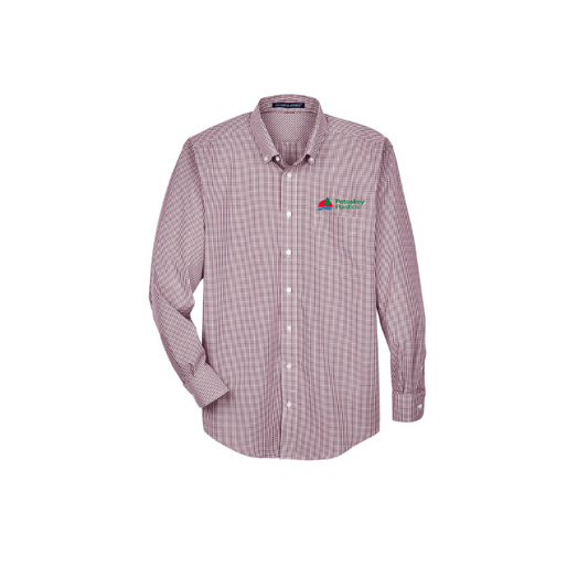 Men's Crown Collection® Gingham Check Woven Dress Shirt