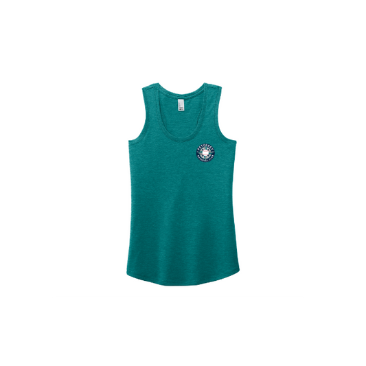 District ® Women’s Perfect Tri ® Racerback Tank Design With Text