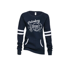 Ladies Varsity Fleece Crew Neck Pullover