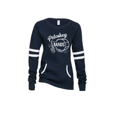 Ladies Varsity Fleece Crew Neck Pullover