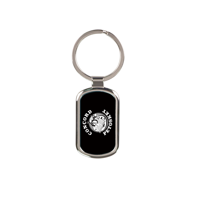 Black Rectangle Keychain
