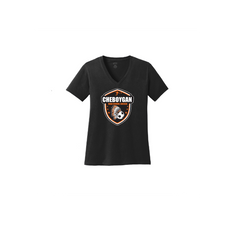Port & Co™ Women's Core Cotton V-Neck Tee