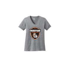 Port & Co™ Women's Core Cotton V-Neck Tee