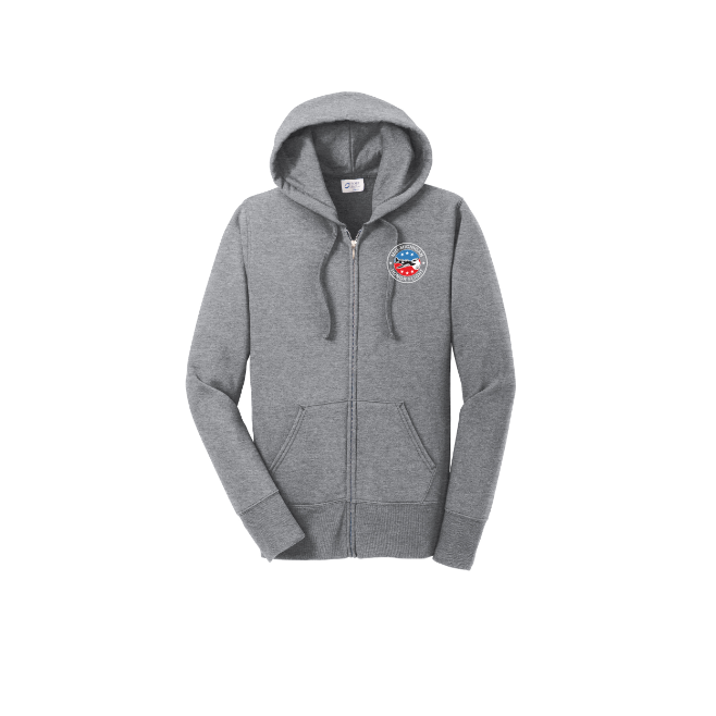 Port & Co™ Women's Core Fleece Full-Zip Hooded Sweatshirt