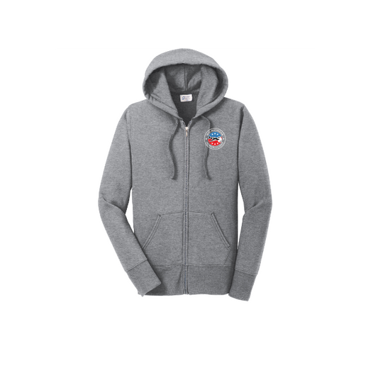 Port & Co™ Women's Core Fleece Full-Zip Hooded Sweatshirt