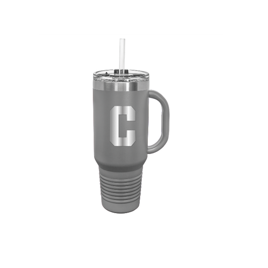 Polar Camel 40 oz. Travel Mug with Handle, Straw Included