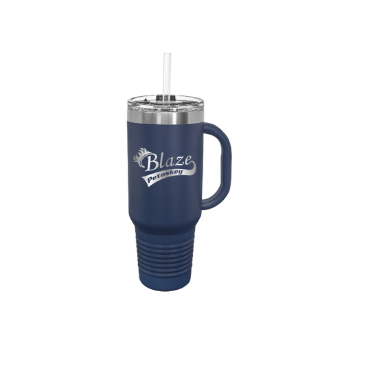 40 oz. Travel Mug with Handle, Straw Included