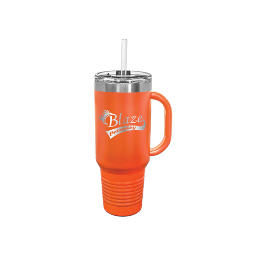40 oz. Travel Mug with Handle, Straw Included