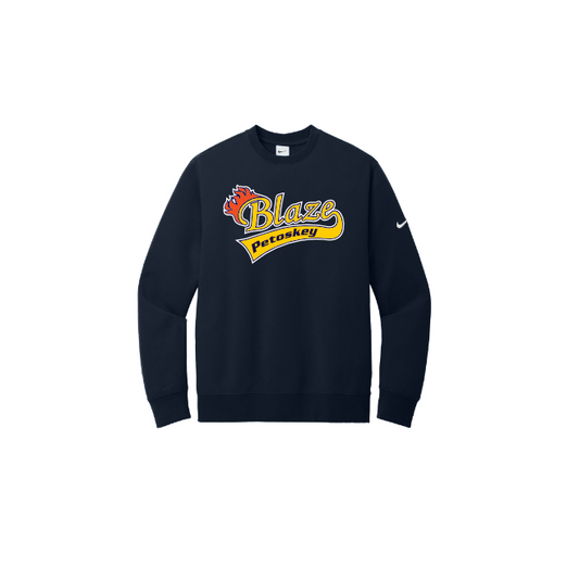 Nike Club Fleece Sleeve Swoosh Crew