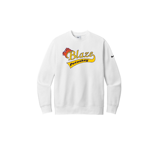 Nike Club Fleece Sleeve Swoosh Crew