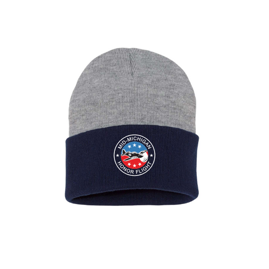 12" Color Blocked Cuffed Beanie
