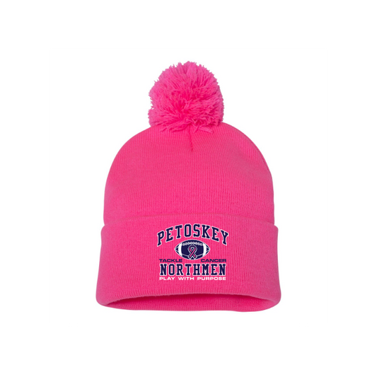 12" Pom-Pom Cuffed Beanie