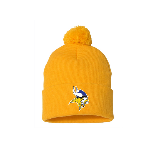 12" Pom-Pom Cuffed Beanie