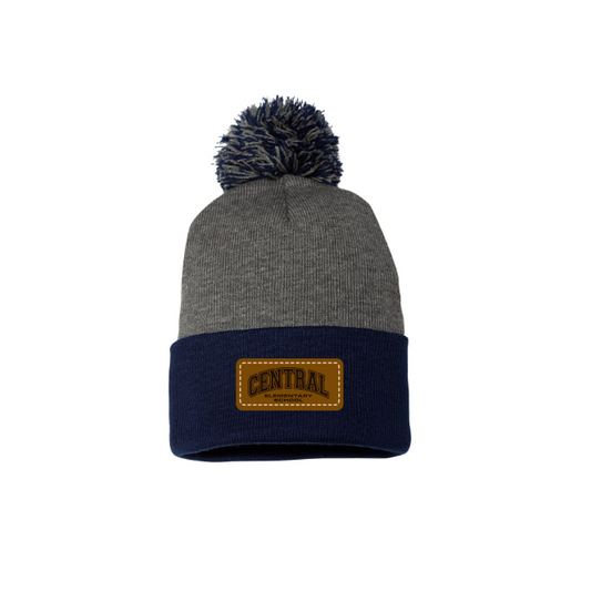 12" Pom-Pom Cuffed Beanie