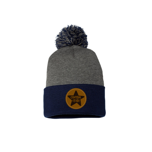 12" Pom-Pom Cuffed Beanie