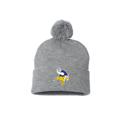 12" Pom-Pom Cuffed Beanie