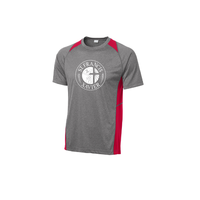 Shirt: Sport-Tek® Heather Colorblock Contender™ Tee