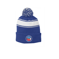Sport-Tek® Stripe Pom Pom Beanie