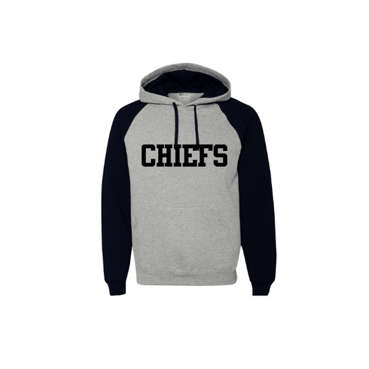 Nublend® Colorblocked Raglan Hooded Sweatshirt