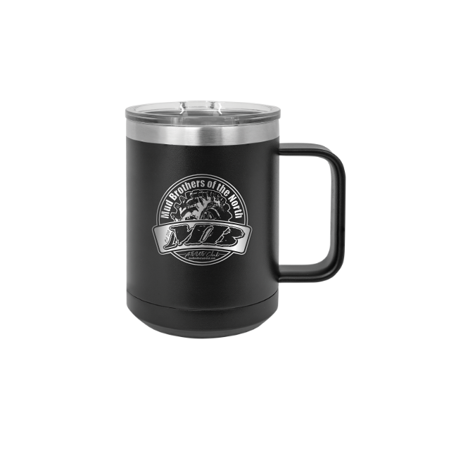 Polar Camel 15 oz. Black Vacuum Insulated Mug